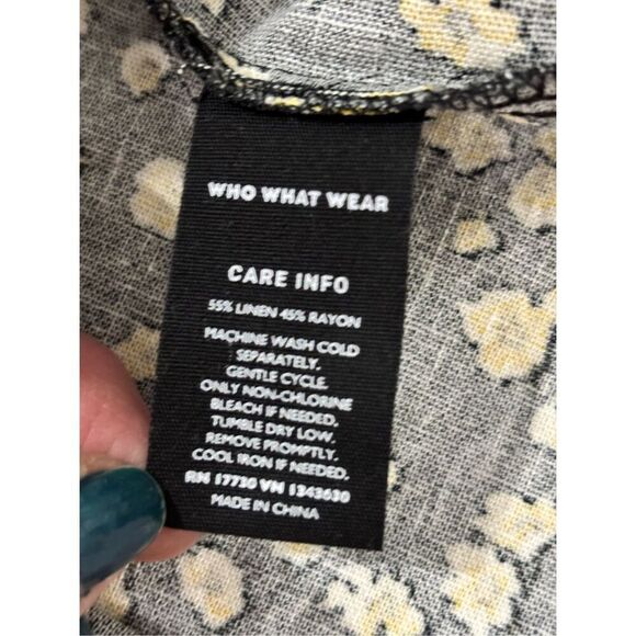 WHO WHAT WEAR floral maxi dress size S - Picture 12 of 12